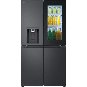 LG InstaView GMG960EVJE, Vrijstaand, Multideur, Zwart, 4 deur(en), Essence Black Steel, Touch