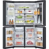 LG GMG960EVEE French Door Kühl-Gefrierkombination Schwarz, Festwasser