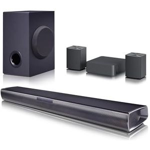 LG SQC4R Smart soundbar, 220 W, Dolby Digital, LPCM-compatibel, bas-equalizer, 4,1 kanalen, zwart