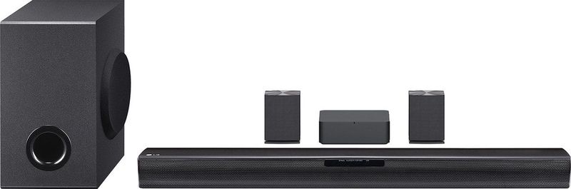 LG SQC4R soundbar - Draadloze subwoofer en achterspeakers - 4.1 - 220W - Dolby Digital - Bluetooth - Zwart