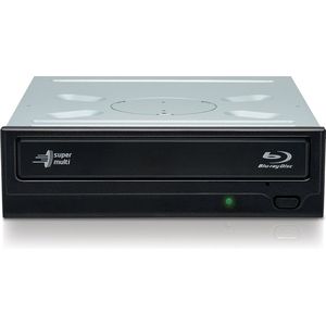 Hitachi Blu-ray/DVD±RW [SATA] BH16NS40 kaal (CD-station, DVD-station, DVD-brander, Blu-ray brander, CD-brander, Blu-ray schijf), Optische drive, Zwart