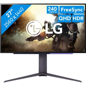 LG 27GS95QE-B computer monitor 67,3 cm (26.5 inch) 2560 x 1440 Pixels Quad HD OLED Zwart