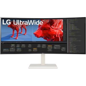 LG 38WR85QC-W - gebogen monitor, IPS-display, 144Hz, 3840 x 1600, 21:9, DisplayHDR600, wit