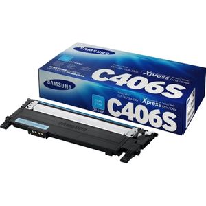 Samsung Samsung Toner CLT-C406S cyan (ca. 1000 Seiten) Polymertoner