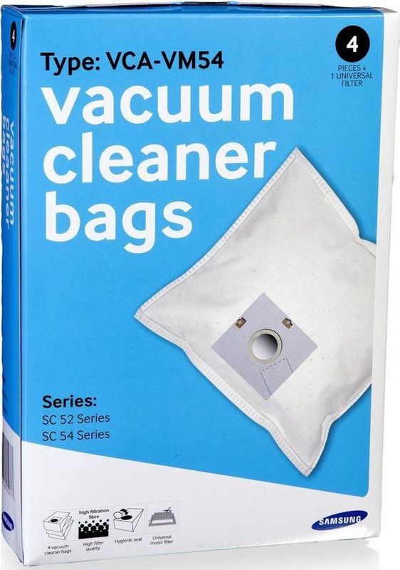 Stofzuigerzakken - Fleece - 4 Stuks - Geschikt voor SC 52, 54 Series