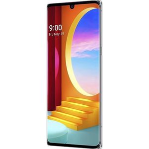LG Velvet 5G Smartphone 128 GB (17,27 cm (6,8 inch) POLED-display met notch, triple-hoofdcamera, 3D-geluid, IP68 en MIL-STD-810G, Android 10), Aurora grijs