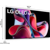 LG OLED-TV OLED83G39LA, 210 cm / 83", 4K Ultra HD, Smart TV, OLED evo, α9 Gen6 4K AI-processor, Brightness Booster Max