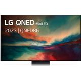 LG QNED866RE 86 inch TV Zilver