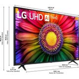 LG Electronics 65UR80006LJ.AEUD LCD-TV 165 cm 65 inch Energielabel F (A - G) CI+*, DVB-C, DVB-S2, DVB-T2, WiFi, UHD, Smart TV Zwart
