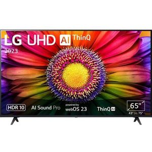LG Led-TV 65UR80006LJ, 164 cm / 65", 4K Ultra HD, Smart TV, UHD, α5 Gen6 4K AI-Processor, HDR10, AI Sound Pro, Filmmaker Mode