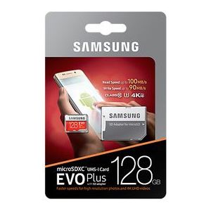 Samsung - Evo Plus - Micro SD Kaart - 128GB - Hoge Snelheid