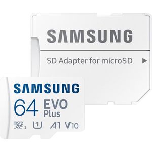 Samsung EVO Plus microSDXC 64GB - 4K UHD Ondersteuning