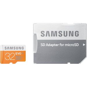Samsung Evo+ Micro SDHC - 32GB - Class 10 - Met Adapter
