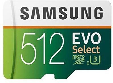 Samsung - EVO Select - MicroSD-kaart - 512 GB - Geheugenkaart voor 4K UHD