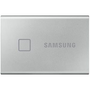 Samsung Portable T7 Touch - Externe SSD - USB C 3.2 - Inclusief USB C en USB A kabel - 500 GB - Zilver