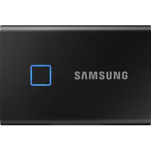 Samsung Portable T7 Touch - Externe SSD - USB C 3.2 - Inclusief USB C en USB A kabel - 500 GB - Zwart