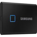 Samsung Portable T7 Touch - Externe SSD - USB C 3.2 - Inclusief USB C en USB A kabel - 1 TB - Zwart