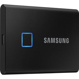 Samsung Portable T7 Touch - Externe SSD - USB C 3.2 - Inclusief USB C en USB A kabel - 1 TB - Zwart
