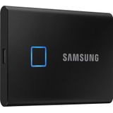 Samsung Portable T7 Touch - Externe SSD - USB C 3.2 - Inclusief USB C en USB A kabel - 2 TB - Zwart