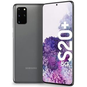 Samsung Galaxy S20+ Smartphone, 5G, 6,7 inch scherm Dynamic Amoled 2X, 4 camera's aan de achterzijde, 128 GB uitbreidbaar, RAM 12 GB, batterij 4500 mAh, hybride SIM/eSIM, grijs