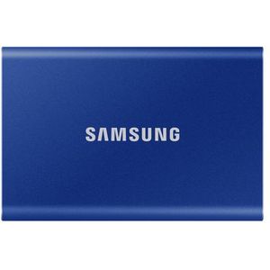 Samsung Portable T7 - Externe SSD - USB C 3.2 - Inclusief USB C en USB A kabel - Geschikt voor iPhone 15 en 16 - 1 TB - Blauw