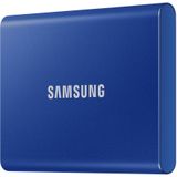 Samsung Portable T7 - Externe SSD - USB C 3.2 - Inclusief USB C en USB A kabel - 500 GB - Blauw