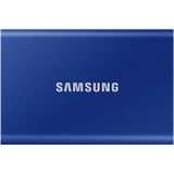 Samsung Portable T7 - Externe SSD - USB C 3.2 - Inclusief USB C en USB A kabel - 500 GB - Blauw
