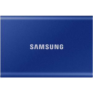 Samsung Portable T7 - Externe SSD - USB C 3.2 - Inclusief USB C en USB A kabel - 500 GB - Blauw