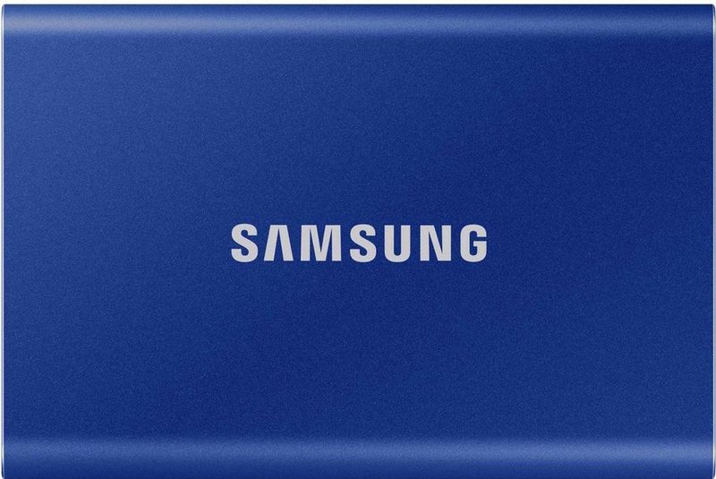 Samsung Portable T7 - Externe SSD - USB C 3.2 - Inclusief USB C en USB A kabel - 500 GB - Blauw