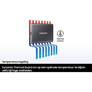 Samsung T7 SSD 1TB Rood