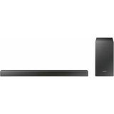 Soundbar SAMSUNG HW-T420 Sound 150 W, 2,1 ch, bekabelde subwoofer, Dolby Digital 2.1, Bluetooth 4.2 Power On, Game Mode en One Remote Control