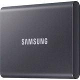 Samsung Portable SSD T7, SSD 1 TB, USB 3.2 Gen.2, 1.050 MB/s Lesen, 1.000 MB/s Schreiben, Externe SSD-Festplatte für iPhone 15 und neuer, Mac, PC, Smartphone und Spielkonsole, Grau, MU-PC1T0T/WW