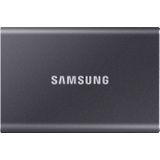 Samsung Portable SSD T7, SSD 1 TB, USB 3.2 Gen.2, 1.050 MB/s Lesen, 1.000 MB/s Schreiben, Externe SSD-Festplatte für iPhone 15 und neuer, Mac, PC, Smartphone und Spielkonsole, Grau, MU-PC1T0T/WW