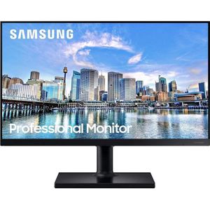 Samsung Professional pc Monitor 24 inch T45F Series zwart, IPS Panel, Full hd (1920 x 1080), HDMI, Display-poort, USB, HAS Stand en Pivot-functie