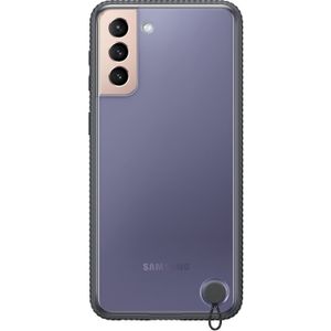 Samsung Originele Clear Protective Backcover voor de Galaxy S21 Plus - Transparant / Zwart