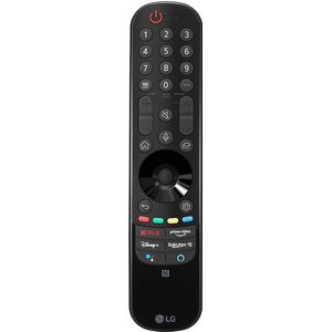 LG Magic Remote MR21GC - Afstandsbediening - Zwart - ingebouwde microfoon - Hotkeys