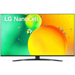 LG TV 43"" LG 4K UHD SMART TV NANOCEL LAN DLNA DVT2 DVBS2 WEBOS (43"", NANO763, Nano-Cel, 4K, 2022), TV, Zwart