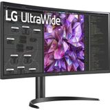 LG Electronics 34WQ75X-B.AEU IPS 21:9 UltraWide Monitor 34 inch (86,72 cm), actief TFT-LCD-display met witte LED-achtergrondverlichting, ontspiegeld, zwart