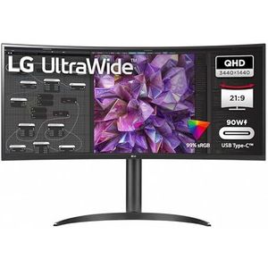 34" LG UltraWide 34WQ75X-B - 3440x1440 - IPS - HDR10 - 90W USB HUB