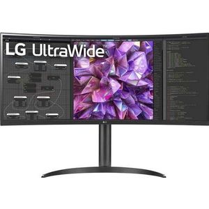 LG Electronics 34WQ75X-B.AEU IPS 21:9 UltraWide Monitor 34 inch (86,72 cm), actief TFT-LCD-display met witte LED-achtergrondverlichting, ontspiegeld, zwart