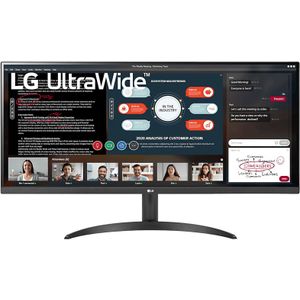 LG Electronics UltraWide™ 34WP500-B 34 inch Ultra Large PC Monitor - IPS-paneel UWFHD resolutie (2560 x 1080), 5ms GTG 75Hz, HDR 10, sRGB 95%, AMD FreeSync, kantelbaar