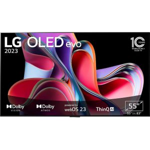 LG OLED55G3 OLED evo TV (55 inch / 139 cm, UHD 4K, SMART TV, webOS 23 met LG ThinQ)