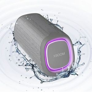 LG XBOOM Go DXG5 draagbare bluetooth-luidspreker (20 W, Google Assistant, Siri, verlichting) grijs