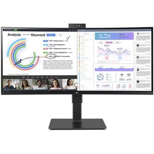 LG 34BQ77QC-B - QHD Curved Ultrawide Monitor - USB-C 90w - RJ45 - 34 Inch - Zwart