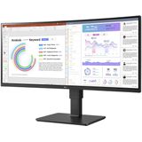 LG 34BQ77QB-B (3440 x 1440 pixels, 34""), Monitor, Zwart