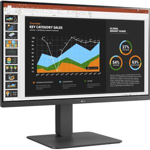 LG 24BR650B-C (1920 x 1080 Pixels, 23.80""), Monitor, Grijs