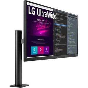 LG ERGO UltraWide 34WN780-B, 34 inch monitor, 21:9 formaat monitor - 5ms 75Hz IPS paneel, UWQHD 3440 x 1440, HDR 10, sRGB 99%, verstelbare ergonomische standaard: uitbreiding, hoogte, kantelbaar, gamingfuncties