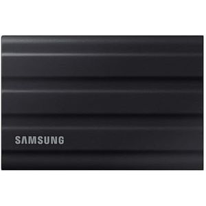 Samsung T7 Shield externe SSD-harde schijf, draagbaar, zwart, 1 TB, schokbestendig, water- en stofdicht, snelheid tot 1050 MB/s