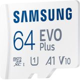 Samsung EVO Plus - Micro SD Kaart - Inclusief SD Adapter - 130 MB/s - 64 GB