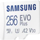 Samsung EVO Plus - Micro SD Kaart - Inclusief SD Adapter - 130 MB/s - 256 GB